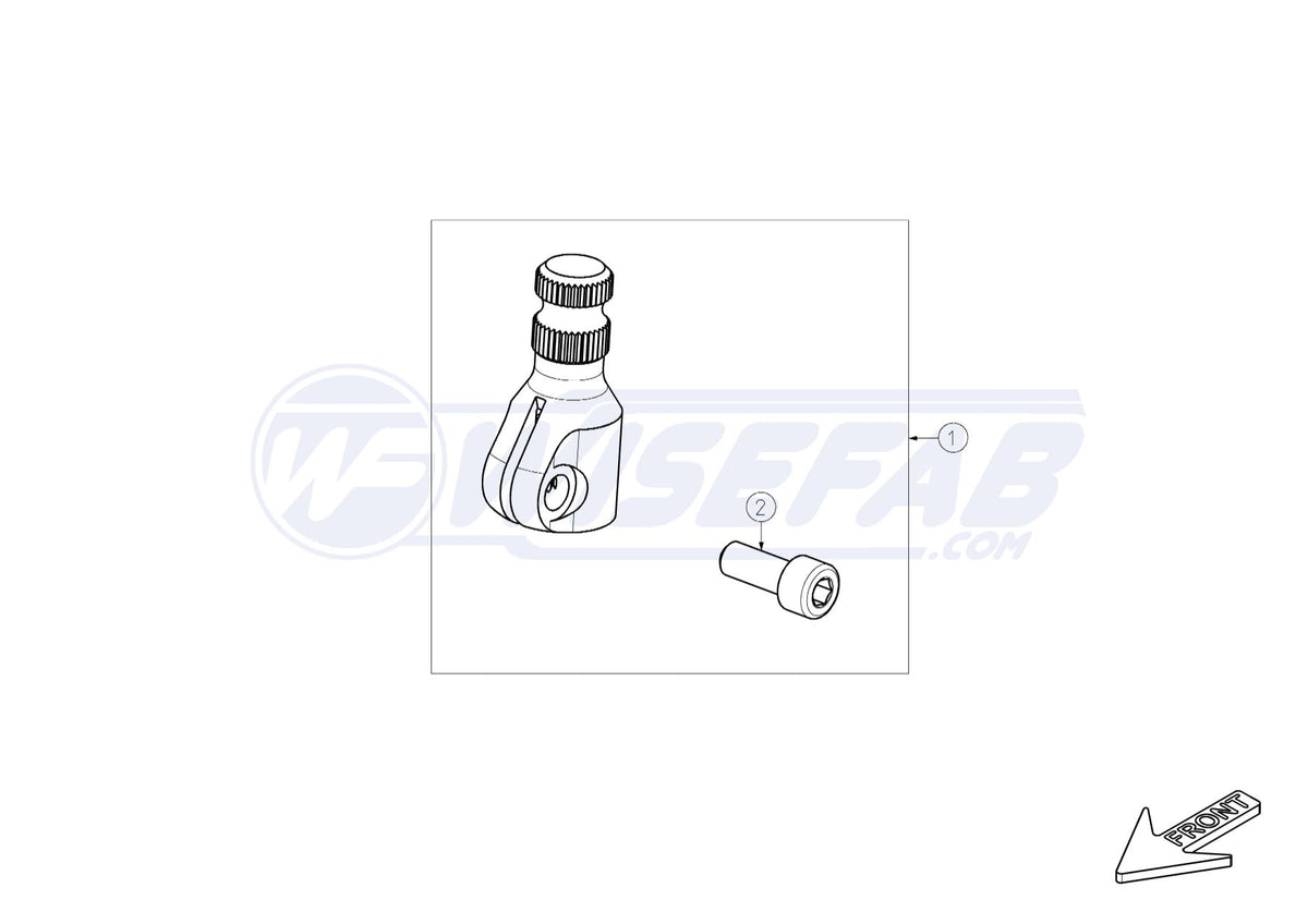 Wisefab Front V2 Steering Column Extender Assembly