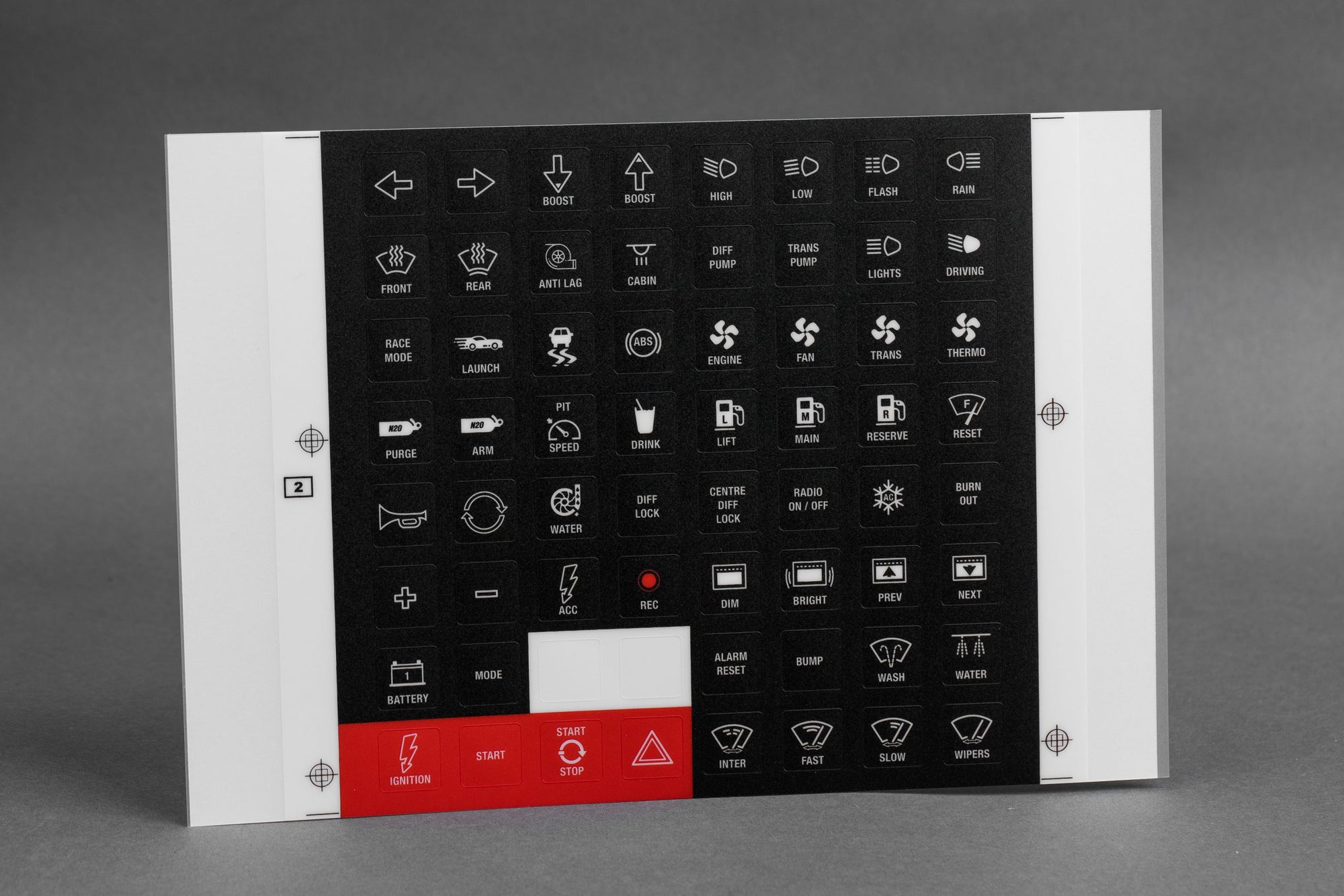 Emtron 8 Button Keypad Alternate Sticker Sheet V1