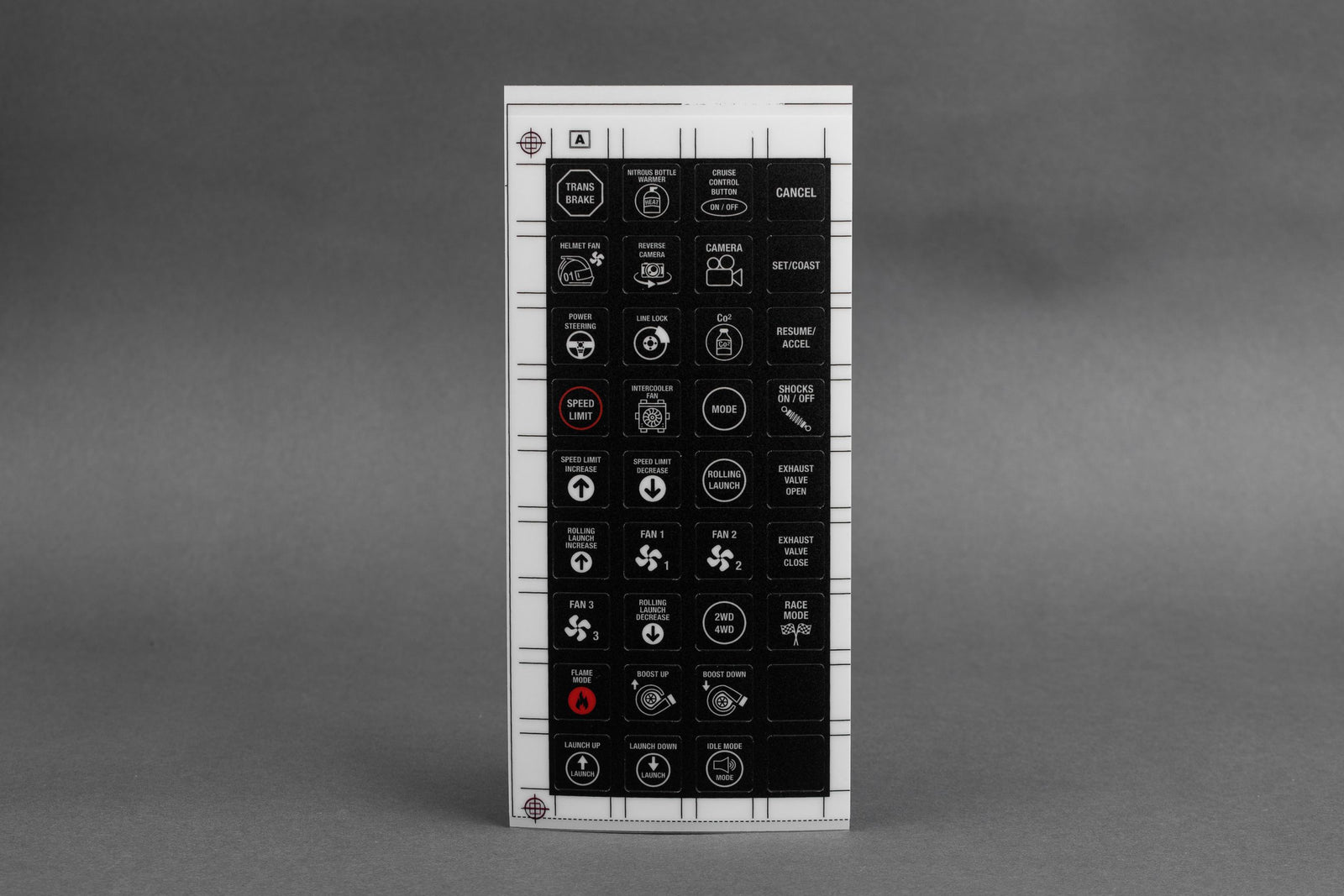 Emtron 8 Button Keypad Alternate Sticker Sheet V2