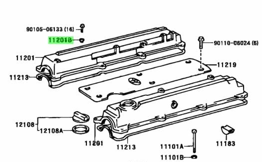 Toyota Genuine Valve Cover Washer  - 1JZGTE VVTi