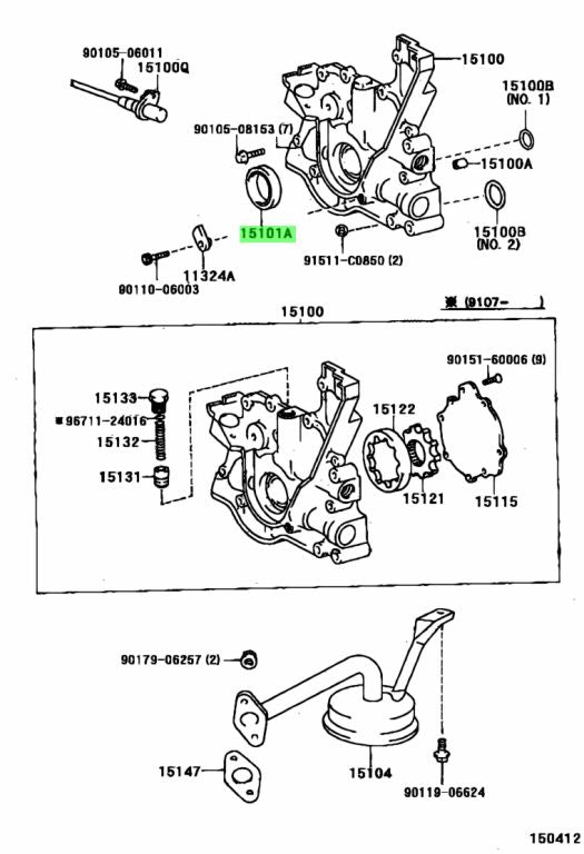 Toyota Genuine Front Crank Seal - 1JZ / 2JZ