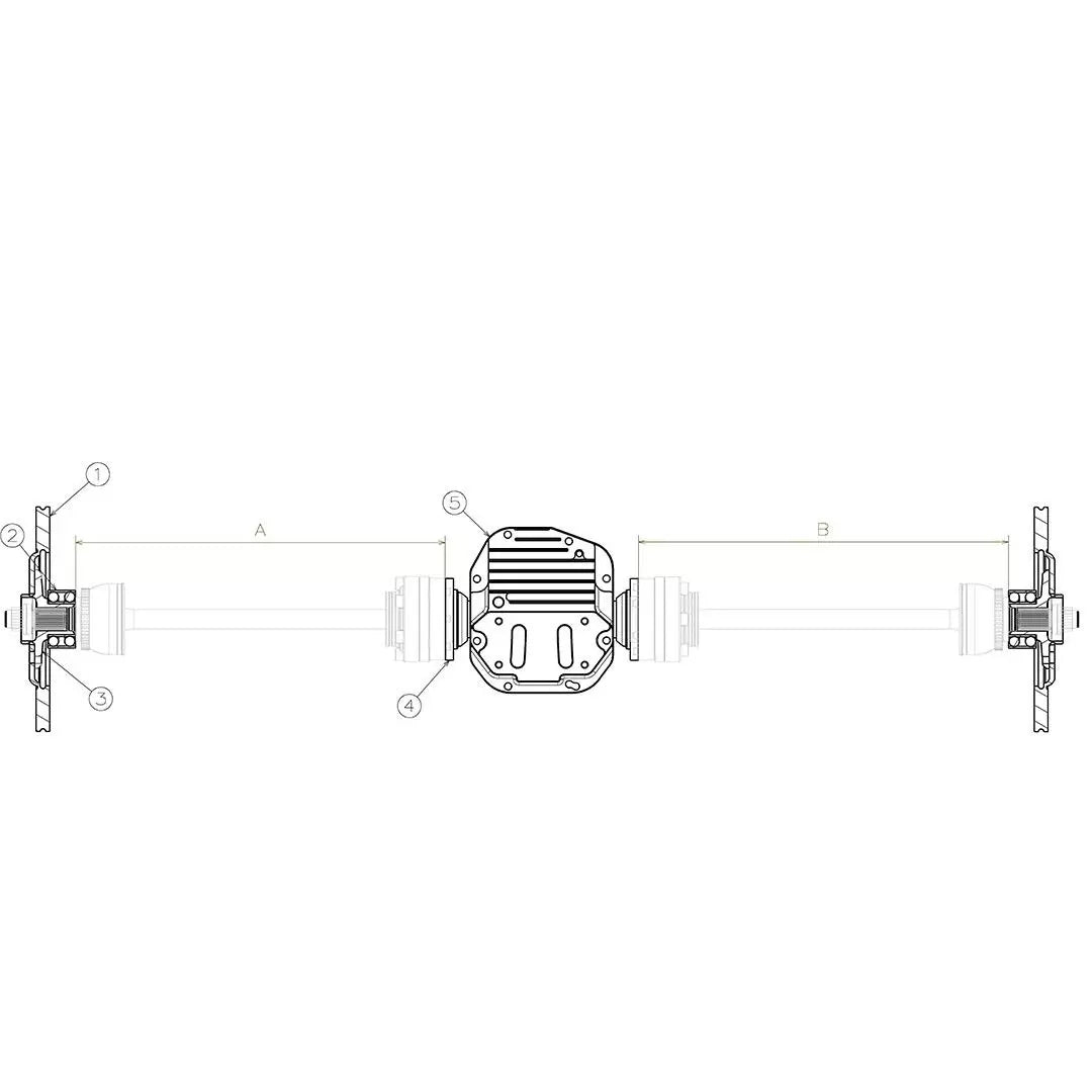 Wisefab Toyota Supra A90 Wide Axle Halfshaft Kit